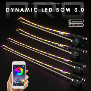Arco <span class=keywords><strong>de</strong></span> Violín Inteligente con LED <span class=keywords><strong>de</strong></span> Diseño Yoolim, Bluetooth, APP, Tipo C, Arco Iluminado Musical, Arco <span class=keywords><strong>de</strong></span> Violín <span class=keywords><strong>de</strong></span> Fibra <span class=keywords><strong>de</strong></span> Carbono, para Espectáculos - Product Image 3