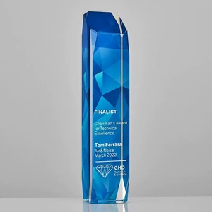 Trofeo de Cristal K9 Premium - Forma Moderna Facetada, Ideal para Competiciones Deportivas, Excelencia Académica y Logros Empresariales - Product Image 4
