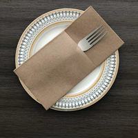 Serviettes en papier jetables Airlaid Serviettes de table de couleur avec poche pour couverts intégrée pour la fête de mariage