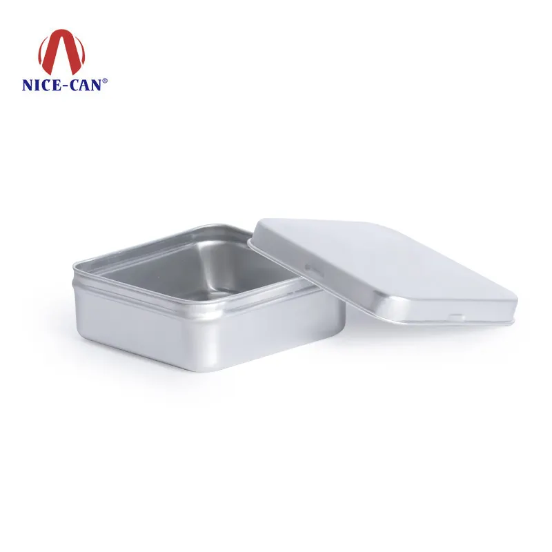 उच्च गुणवत्ता चांदी मेटा कर सकते हैं भौंह साबुन बॉक्स साबुन के लिए Tins धातु वर्ग एल्यूमीनियम जार साबुन टिन बॉक्स