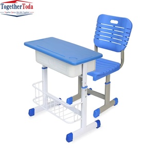 Conjunto de Mesa y Silla para Estudiantes, Moderno, Económico, de Plástico, para Aula de Primaria, Venta al por Mayor - Product Image 2