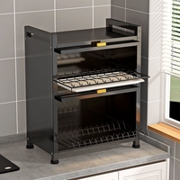 Soldes Exceptionnelles : Étagères à Couverts de Cuisine en Acier Carbone Anti-Poussière, Égouttoirs à Vaisselle Multifonctionnels Entièrement Fermés, Doubles Supports Muraux pour Armoire