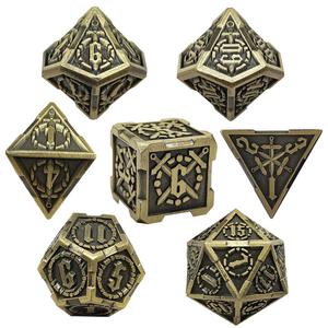 <span class=keywords><strong>Cool</strong></span> & Unique Dungeons & Dragons RPG Accesorios para juegos de mesa Personalizable Nuevo estilo Sólido Metal Aleación de zinc DND Dados poliédricos - Product Image 4