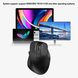 Biểu tượng tùy chỉnh <span class=keywords><strong>Bluetooth</strong></span> Chuột 6D Máy tính văn phòng chuột Quang PC máy tính xách tay máy tính bảng Ergonomic 2.4Ghz chuột không dây - Product Image 6