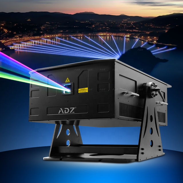 80W Waterproof IP65 RGB Full Color Mountain Laser Show Light High Power Projection Mapping for Spots Landmarks Sky Casting