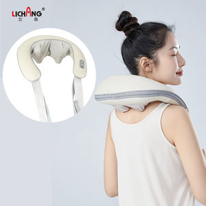 Massaggiatore intelligente per collo e spalle cintura vibrante e autofilettante Shiatsu che impasta lo scialle massaggiante per la schiena - Product Image 1