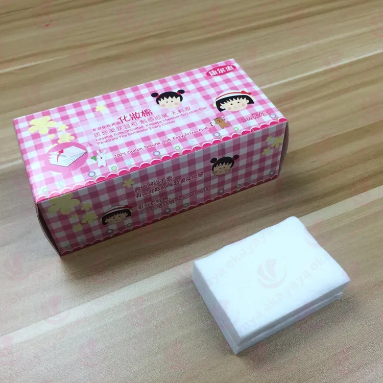 Wholesale Disposable Cotton Pads Soft and Absorbent Lint-Free Nail Wipes Square Makeup Remover Pads