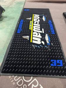 <span class=keywords><strong>Tapis</strong></span> de <span class=keywords><strong>moto</strong></span> Zhemei Garage, intérieur/extérieur, logo <span class=keywords><strong>personnalisé</strong></span>, écologique, antibactérien, en nylon fin avec support en caoutchouc - Product Image 2