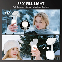 Lampe d'appoint portable à clip avec miroir, anneau lumineux magnétique pour selfie, compatible MagSafe iPhone