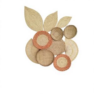 Decoración de Pared Rectangular de Ratán Natural de Lujo para el Hogar, Sala de Estar, Dormitorio, Cafetería, Restaurante, Decoración de Interiores, Diwali - Product Image 1