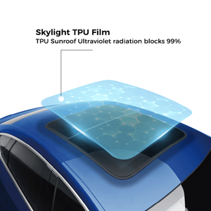Mode auto-guérison TPU isolation voiture <span class=keywords><strong>toit</strong></span> ouvrant bleu glace <span class=keywords><strong>Anti</strong></span>-<span class=keywords><strong>UV</strong></span> couleur bleu clair voiture <span class=keywords><strong>toit</strong></span> fenêtre lumière du soleil lucarne PPF <span class=keywords><strong>Film</strong></span> - Product Image 5