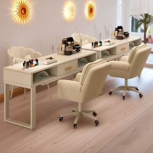 Nail Salon <b>White</b> Manicure <b>Tables</b> Makeup Manicure Furniture Set <b>White</b> Nail <b>Table</b> for Sale - Product Image 6