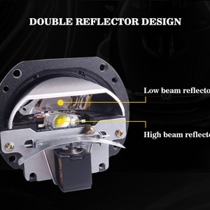 New Arrival 2.5 Inch LHD RHD S14 Bi <b>LED</b> <b>Projector</b> Lens Headlights 47w 5500k Automobile <b>LED</b> Headlamp for Car Factory Online Store - Product Image 3