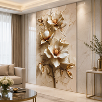 Panneau mural en plastique à impression numérique marbrée, alternative au marbre UV, panneaux en PVC pour hôtel