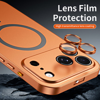 Coque de protection magnétique en alliage d'aluminium avec protection d'appareil photo pour iPhone 17 Air 16 Plus 15 14 12 Pro Max 11