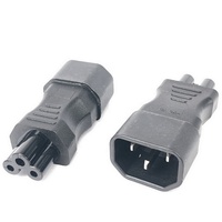 Adaptateur de prise d'alimentation femelle IEC320 C14 vers C5 PDU UPS CONVERTISSEUR DE PRISE C6 vers C13 Changeur, C14 vers C6