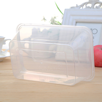 500 Ml Boîte À Lunch Jetable Rectangulaire Bento Vaisselle En Plastique Transparent Boîte D'emballage En Gros Pp À Emporter Boîte De Restauration Rapide