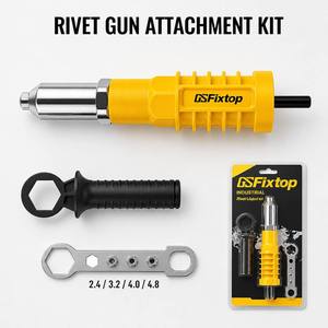 Adaptador <span class=keywords><strong>de</strong></span> Remache para Taladro Eléctrico GSFixtop, 2.4-4.8mm, Aleación <span class=keywords><strong>de</strong></span> Aluminio con Recubrimiento en Polvo, para Reparación y Fijación - Product Image 3