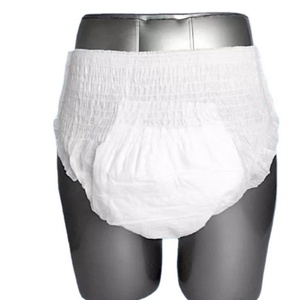 Couches pour adultes taille M respirantes imprimées blanches en tissu non tissé avec technologie 3D anti-fuites - Product Image 2