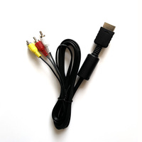 Câble AV 3-en-1 S-Vidéo RCA avec gaine en PVC et blindage tresse Charge rapide pour PS2 et PS3 Console Audio & Video Cord Wire