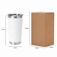 Vente en gros de mugs isothermes personnalisés de 20 oz avec logo laser, sublimation, pour thé, bière, café
