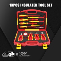 HENITUER S677B-13 Ensemble d'outils isolés 13 pièces, résistant aux hautes tensions, outil industriel léger pour électricien