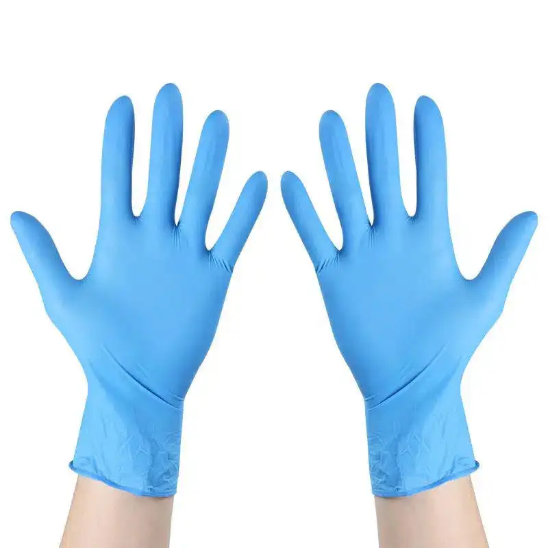 Blue Nitrile Gloves 100 pcs Box Wholesale Powder Free Nitrile Gloves Manufacturers Colored Latex Free Gloves