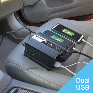 Convertisseur de courant pour voiture EU Socket <span class=keywords><strong>Lvyuan</strong></span> <span class=keywords><strong>500W</strong></span> DC 12V vers 220V, en stock, avec USB 3.1A - Product Image 6