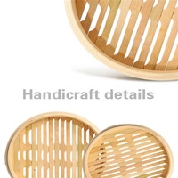 Ensemble de paniers à collation pour riz et légumes, outils de cuisine, cuiseur à vapeur pour boulettes, cuiseur à vapeur en bambou avec une Cage ou une couverture