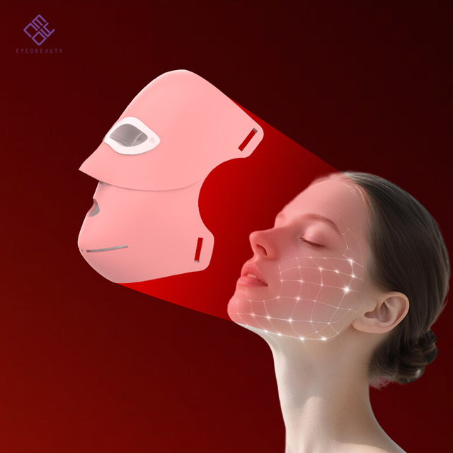 EYCO New Arrival Led Face Mask Light Therapy Silicone Facial Mask Led Face Therapy Mask