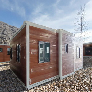 Casa Prefabricada Plegable Móvil de Lujo de 40 pies de China, Contenedor Expandible de 20 pies para Uso en Patio, Material de Acero, Vivienda Auxiliar, Venta para Exportación - Product Image 1