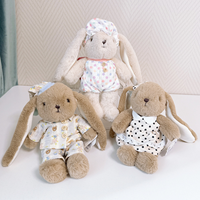 Peluche Lapin de Pâques, Remplissage de Panier de Pâques, Cadeau de Baby Shower, Lapins Frères et Sœurs, Nom Personnalisé, Poupées Lapins Doux, Cadeau Grande Sœur