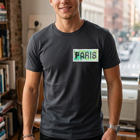 Patchs de lettres réversibles à paillettes « PARIS, VIP, STAR », lettres brodées thermocollantes DIY pour vêtements et accessoires
