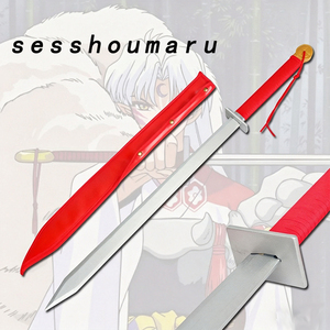 Espada de Madera para <span class=keywords><strong>Cosplay</strong></span> de Anime Japonés, Tasaka, Diente Roto de Hierro, Arma Bakusaiga, Cuchillo de Madera - Product Image 1