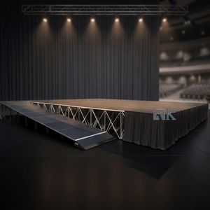 Scène pliante en aluminium pour spectacles en extérieur et en intérieur, roadshows - Product Image 1