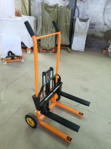 Gerbeur manuel personnalisé 200/400 kg, type mini, gerbeur manuel à commande manuelle, <span class=keywords><strong>chariot</strong></span> <span class=keywords><strong>élévateur</strong></span> à fourche hydraulique, <span class=keywords><strong>chariot</strong></span> <span class=keywords><strong>élévateur</strong></span> à palettes - Product Image 4