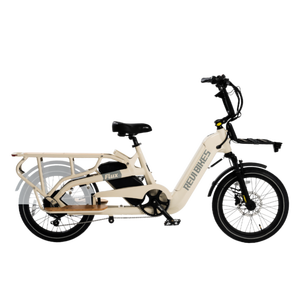 Bicicleta de Carga Familiar Personalizada, Bicicleta Eléctrica de Alta Calidad con Marco de Aleación de Aluminio de 7 Velocidades, Autonomía Superior a 60 km, Bicicleta Eléctrica para Adultos para Dos Bebés - Product Image 1