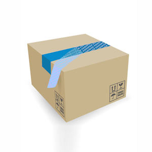 Glossy Blue Tamper Evident OPEN VOID Security <b>Tape</b> with Unique Number and Logo Printed - Product Image 4