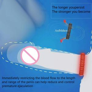 Cặp Vợ Chồng Đồ chơi Silicone cao su nam Cock Vòng thiết lập dễ dàng trên dương vật mở rộng chậm trễ xuất tinh của nam giới khó khăn hơn còn mạnh mẽ hơn - Product Image 6
