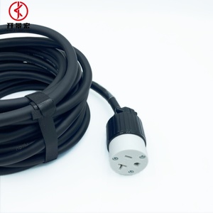 Kabel Daya 3-<span class=keywords><strong>Core</strong></span> 12 AWG, dengan colokan Edison, kabel ekstensi lampu PVC, kabel pencahayaan panggung US - Product Image 3