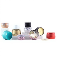 3 oz Wachsdose Kleine Herzförmige Kerze Haarwachs-Blechdose mit Anpassbarem Fenster Runde Mattierte Aromatherapie-Dose