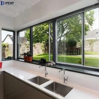 Diseño moderno Ventanas corredizas de aluminio Mosquitera Marco de acero Malla de pantalla de acero inoxidable Hogar Cocina Apertura horizontal