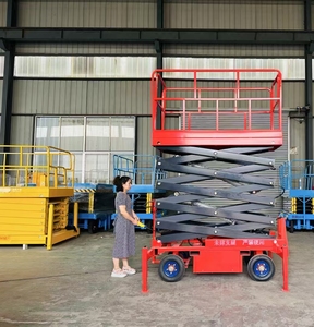 Ножничный подъемник с аккумулятором, 8 м, 12 м, 10 м, электрический ножничный подъемник, умный ножничный подъемник - Product Image 2