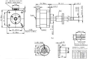 Motor Samser de Alta Calidad de 17 50 mm Tr8*4 L34.3mm para Impresoras DIY - Product Image 4