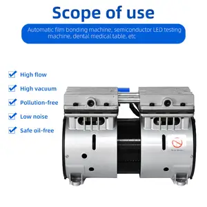 Werks direkt verkauf hohe Rückkauf rate öl freier leiser medizinischer Vakuumpumpen-Luft kompressor pumpen kopf