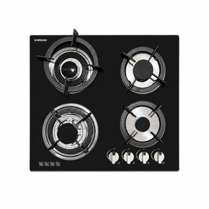 Fornello a Gas GPL SAMSUNG a 4 Fuochi con Piano in Vetro Temperato, per Cucina, Potente, Integrato ed Esterno - Product Image 1