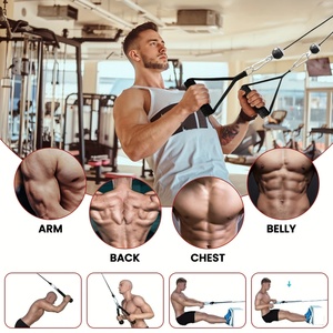 Ensemble de système de <span class=keywords><strong>poulie</strong></span> de <span class=keywords><strong>corde</strong></span> de vente chaude ensemble de système de <span class=keywords><strong>poulie</strong></span> de <span class=keywords><strong>corde</strong></span> d'attachement de pulldown de gymnastique à domicile - Product Image 3