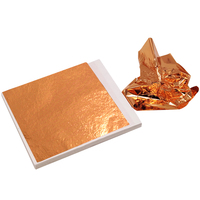 Échantillons gratuits feuille d'or Rose feuille d'or Taiwan 14*14cm 1000 pièces/paquet feuille d'or papier pour plafond papier peint décoration de meubles