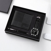 Coffret cadeau souvenirs transfrontaliers, montre à quartz pour homme, cadeau pour la fête des pères