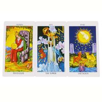 Cartes de Tarot Rider Waite originales personnalisées avec guide de 78 cartes